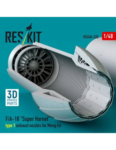 F/A-18 Super Hornet type 1 exhaust nozzles for Meng kit (3D Printed...
