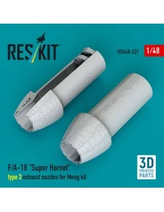 F/A-18 Super Hornet type 2 exhaust nozzles for Meng kit (3D Printed... 2
