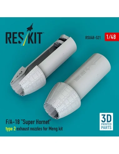 F/A-18 Super Hornet type 2 exhaust nozzles for Meng kit (3D Printed...
