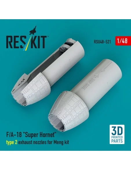 F/A-18 Super Hornet type 2 exhaust nozzles for Meng kit (3D Printed...
