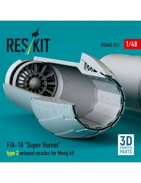 [NO_DESC] F/A-18 Super Hornet type 2 exhaust nozzles for Meng kit (...