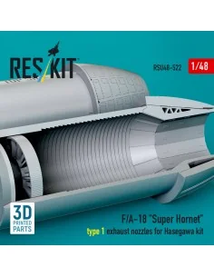 F/A-18 Super Hornet type 1 exhaust nozzles for Hasegawa kit (3D Pri... 2