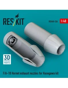 F/A-18 Hornet exhaust nozzles for Hasegawa kit (3D Printed), 1/48 -...