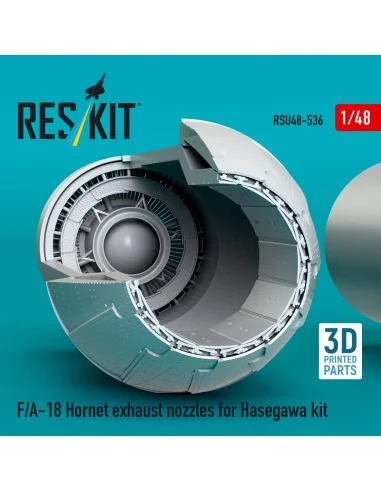 F/A-18 Hornet exhaust nozzles for Hasegawa kit (3D Printed), 1/48 -...