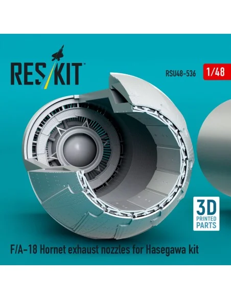 F/A-18 Hornet exhaust nozzles for Hasegawa kit (3D Printed), 1/48 -...
