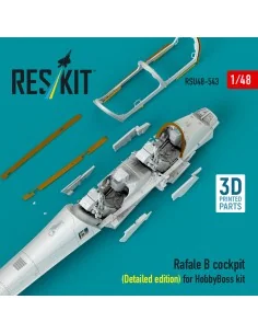 Rafale B cockpit (Detailed edition) for HobbyBoss kit (3D Printed),... 2