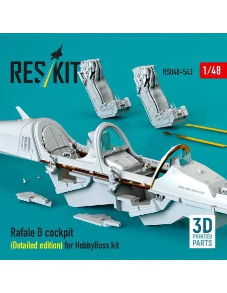 Rafale B cockpit (Detailed edition) for HobbyBoss kit (3D Printed),...