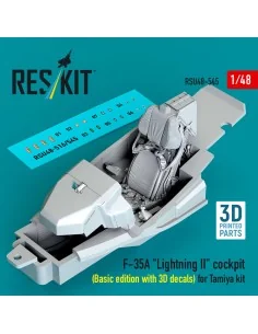 F-35A Lightning II cockpit (Basic edition with 3D decals) for Tamiy...