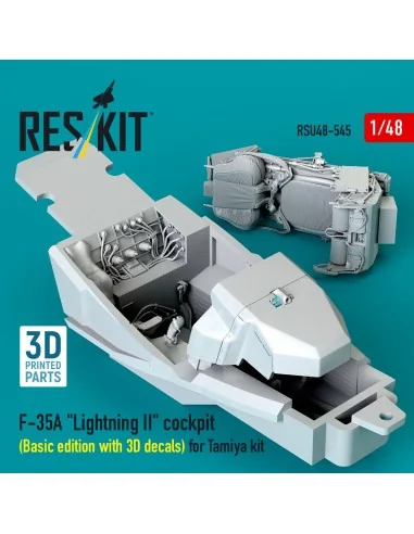 F-35A Lightning II cockpit (Basic edition with 3D decals) for Tamiy...