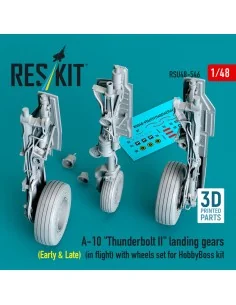 A-10 Thunderbolt II landing gears (Early & Late) (in flight) with w...