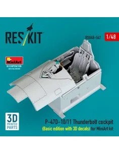 P-47D-10/11 Thunderbolt cockpit (Basic edition with 3D decals) for ...