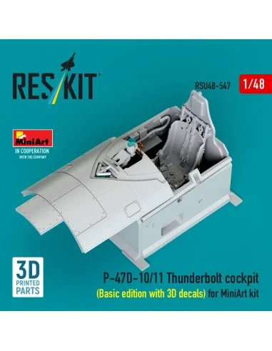 P-47D-10/11 Thunderbolt cockpit (Basic edition with 3D decals) for ...