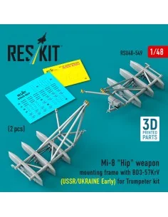 Mi-8 Hip weapon mounting frame with BD3-57KrV for Trumpeter kit (US...