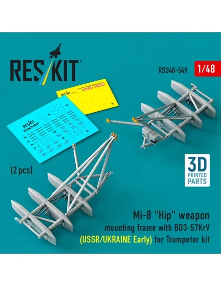 Mi-8 Hip weapon mounting frame with BD3-57KrV for Trumpeter kit (US...
