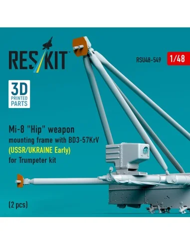 Mi-8 Hip weapon mounting frame with BD3-57KrV for Trumpeter kit (US...