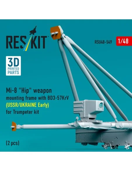 Mi-8 Hip weapon mounting frame with BD3-57KrV for Trumpeter kit (US...