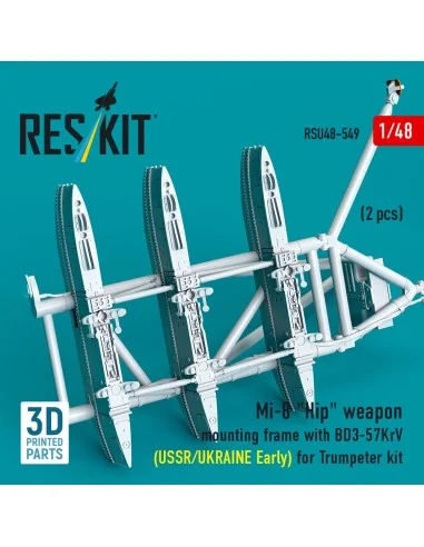 Mi-8 Hip weapon mounting frame with BD3-57KrV for Trumpeter kit (US...