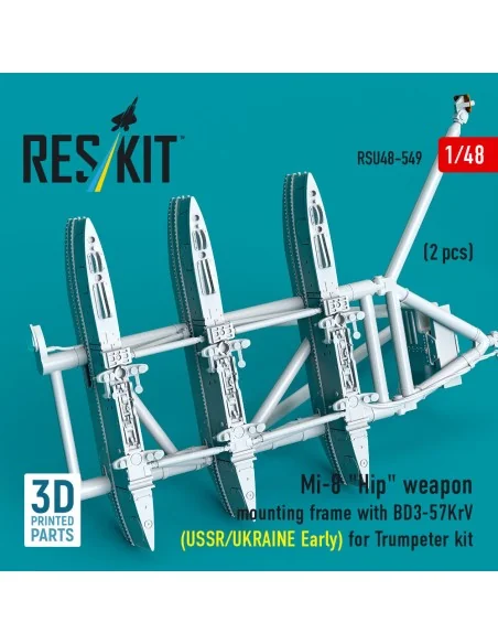 Mi-8 Hip weapon mounting frame with BD3-57KrV for Trumpeter kit (US...
