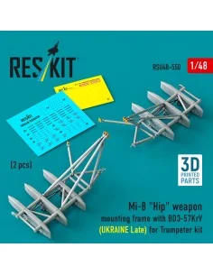 Mi-8 Hip weapon mounting frame with BD3-57KrV for Trumpeter kit (UK...