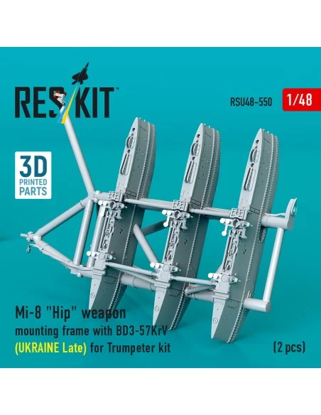 Mi-8 Hip weapon mounting frame with BD3-57KrV for Trumpeter kit (UK...