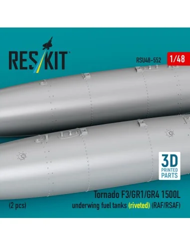 Tornado F3/GR1/GR4 1500L underwing fuel tanks (riveted) (RAF/RSAF) ...
