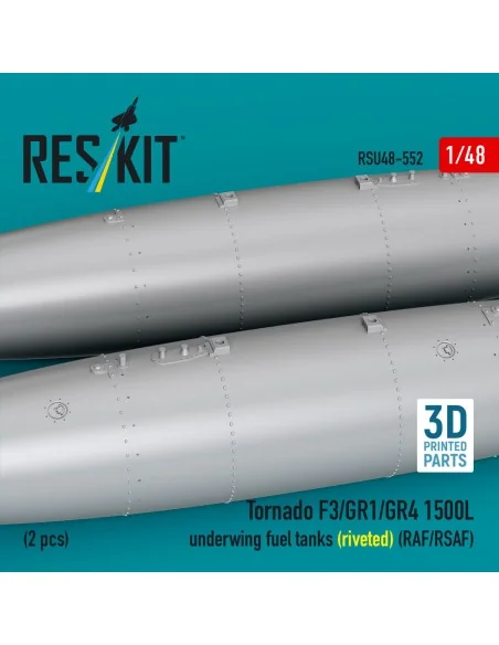 Tornado F3/GR1/GR4 1500L underwing fuel tanks (riveted) (RAF/RSAF) ...