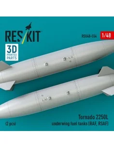 Tornado 2250L underwing fuel tanks (RAF, RSAF) (2 pcs) (3D Printed)... 2