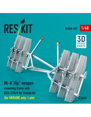 Mi-8 Hip weapon mounting frame with BD3-57KrV for Zvezda kit (for U...