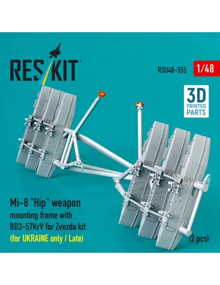 Mi-8 Hip weapon mounting frame with BD3-57KrV for Zvezda kit (for U...