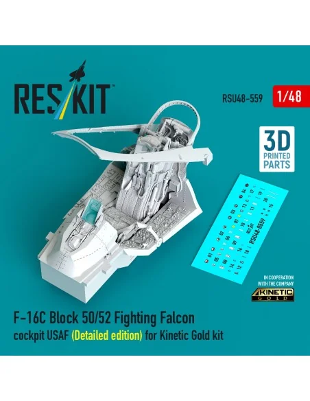 F-16C Block 50/52 Fighting Falcon cockpit USAF (Detailed edition) (...