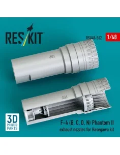 F-4 (B, C, D, N) Phantom II exhaust nozzles for Hasegawa kit (3D Pr... 2