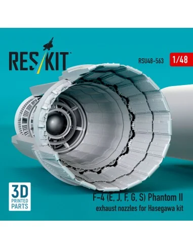 F-4 (E, J, F, G, S) Phantom II exhaust nozzles for Hasegawa kit (3D...
