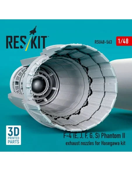 F-4 (E, J, F, G, S) Phantom II exhaust nozzles for Hasegawa kit (3D...