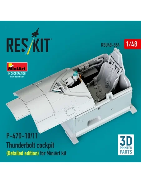 P-47D-10/11 Thunderbolt cockpit (Detailed edition) for MiniArt kit ...