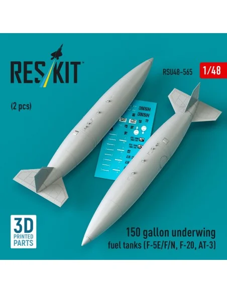 150 gallon underwing fuel tanks (2 pcs) (F-5E/F/N, F-20, AT-3) (3D ...