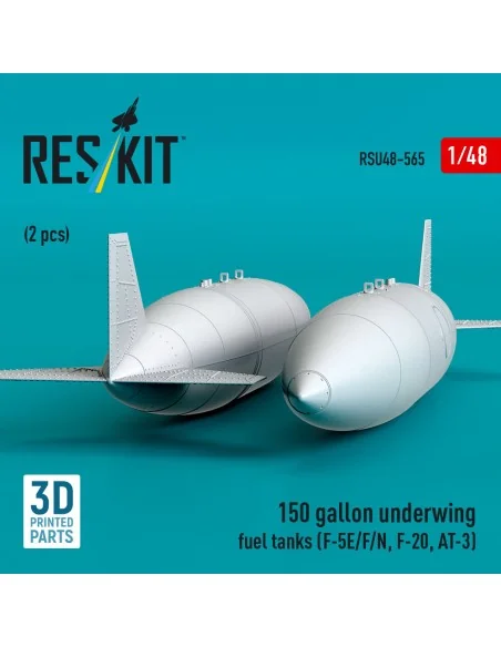 150 gallon underwing fuel tanks (2 pcs) (F-5E/F/N, F-20, AT-3) (3D ...