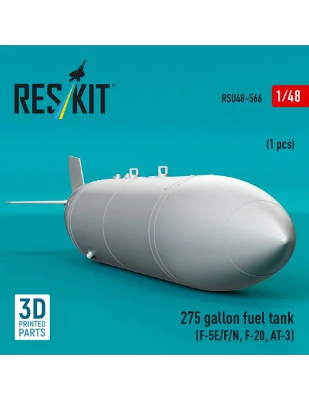 275 gallon fuel tank (F-5E/F/N, F-20, AT-3) (1 pcs) (3D Printed), 1...
