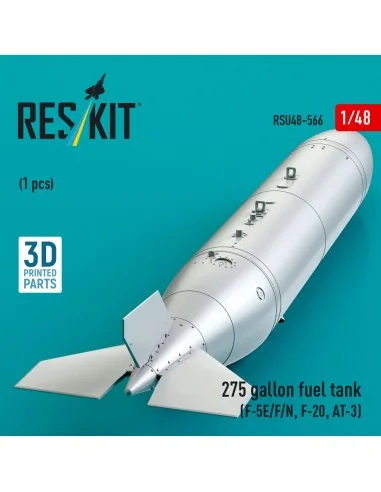 275 gallon fuel tank (F-5E/F/N, F-20, AT-3) (1 pcs) (3D Printed), 1...