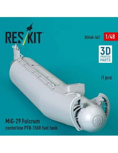 MiG-29 Fulcrum centerline PTB-1500 fuel tank (1 pcs) (3D Printed), ...