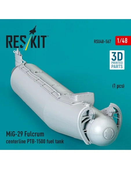 MiG-29 Fulcrum centerline PTB-1500 fuel tank (1 pcs) (3D Printed), ...