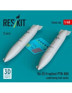 Su-25 Frogfoot PTB-800 underwing fuel tanks (2 pcs) (3D Printed), 1...
