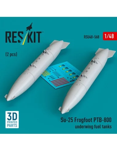 Su-25 Frogfoot PTB-800 underwing fuel tanks (2 pcs) (3D Printed), 1...