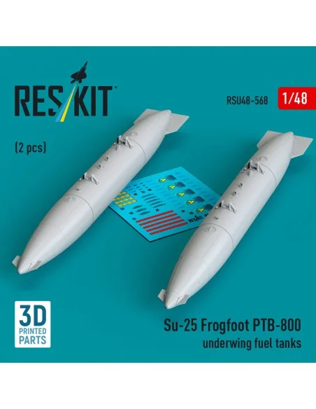 [NO_DESC] Su-25 Frogfoot PTB-800 underwing fuel tanks (2 pcs) (3D P...