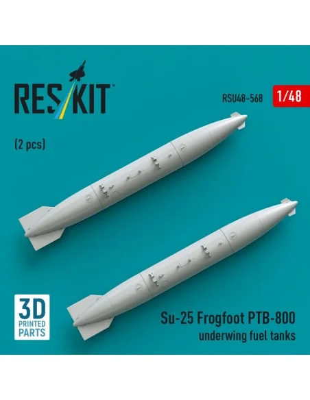 Su-25 Frogfoot PTB-800 underwing fuel tanks (2 pcs) (3D Printed), 1...