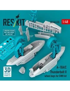 A-10A/C Thunderbolt II wheel bays (3D Printed) for Great Wall Hobby...