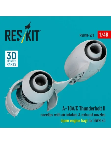 A-10A/C Thunderbolt II nacelles with air intakes & exhaust nozzles ...