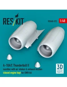 A-10A/C Thunderbolt II nacelles with air intakes & exhaust nozzles ...