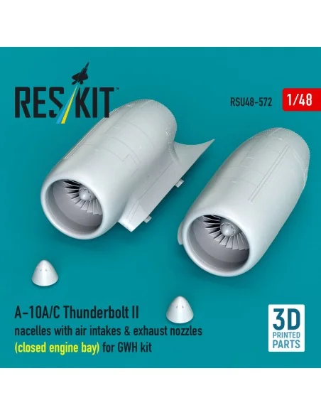 A-10A/C Thunderbolt II nacelles with air intakes & exhaust nozzles ...