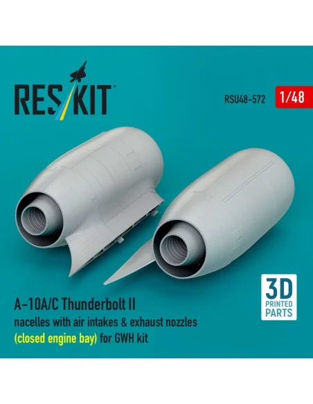 A-10A/C Thunderbolt II nacelles with air intakes & exhaust nozzles ...