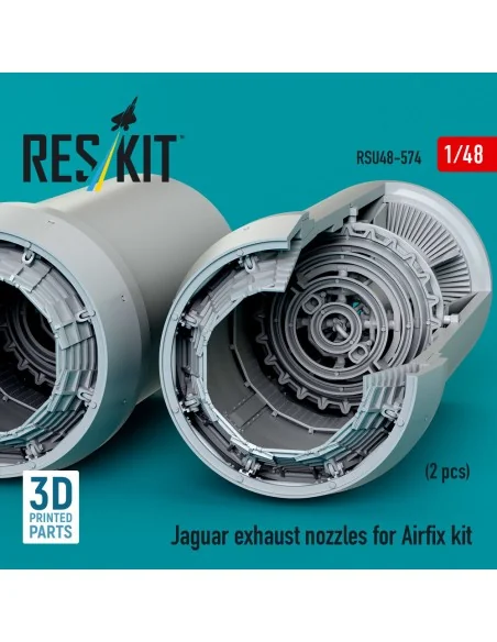 [NO_DESC] Jaguar exhaust nozzles for Airfix kit (3D Printed), 1/48 ...
